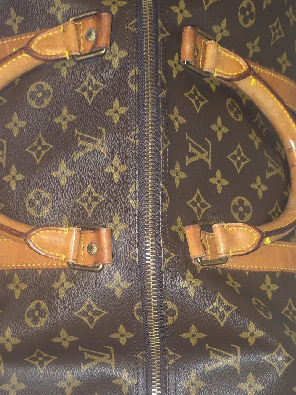 Authentic Louis Vuitton Keepall Bandoulière 60 Monogram Duffel Travel Bag Strap